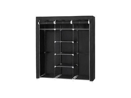 Stoffschrank 175 x 150 cm Schwarz RYG12B 1