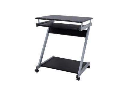 Mobiler Schreibtisch Z Form Schwarz LCD811B 1