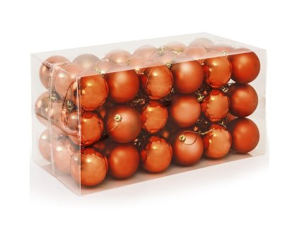 Vánoční ozdoby sada 54 kusů | oranžové