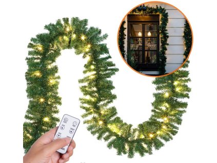 Vánoční girlanda, 5m, teplá bílá