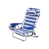 Strandstuhl mit Kissen Blau Weiss GCB62BU 2