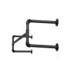 Industrial Pipe Clothes Rack HSR64BK 2