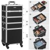 Lockable Rolling Makeup Case JHZ11BK 4