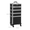 Lockable Rolling Makeup Case JHZ11BK 7