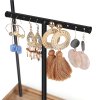 Stojan na šperky, 34×11.5×(41.5-56.5)cm, černý  Stojan na šperky