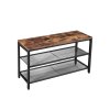 Mesh Shelves Shoe Bench LBS74X 2