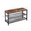 Mesh Shelves Shoe Bench LBS74X 6