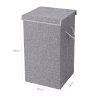 Waeschekorb Leinenimitat 85 L Grau LCB01G 7