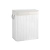 2 Sections Laundry Basket LCB64WT 1