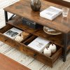 04 wooden coffee table with drawers