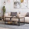 Industrie Design Couchtisch mit Ablage LCT61X 4