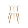 Scandinavian Round Side Tables LET07WN 2