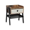 Industriestil Nachttisch mit Schublade LET64X 1