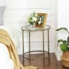 Golden Metal Side Table LGT20G 3