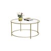 Round Glass Coffee Table LGT21G 2