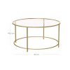 Round Glass Coffee Table LGT21G 7