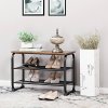Mesh Shelves Shoe Bench LMR32BX 3