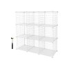 Steckregal 9 Gitterwuerfel Weiss LPI115W 1
