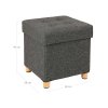Collapsible Cube Storage Ottoman LSF14GYZ 8