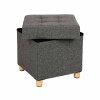 Collapsible Cube Storage Ottoman LSF14GYZ 1