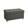 Dark Grey Tufted Ottoman LSF16GYZ 2