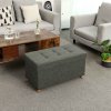 Dark Grey Tufted Ottoman LSF16GYZ 4