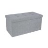 Linen Fabric Storage Ottoman LSF47G 1