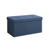 Navy Blue Storage Ottoman ULSF47IN 1
