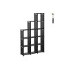 Kunststoffregal 12 Wuerfel Schwarz LSN12BK 2