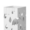 White Metal Umbrella Stand LUC49W 6