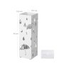 White Metal Umbrella Stand LUC49W 7