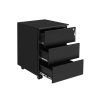 Mobile Lockable File Cabinet OFC63BK 1