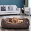 Waschbares Hundebett 90 cm Braun PGW11CC 5