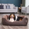 Waschbares Hundebett 110 cm Braun PGW12CC 5