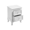 Double White Bedside Tables RDN012 2