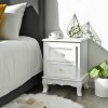 Double White Bedside Tables RDN012 3