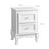 Double White Bedside Tables RDN012 6
