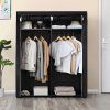Stoffschrank mit 2 Kleiderstangen RYG02BK 3