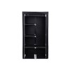 Stoffschrank 170 x 88 cm Schwarz RYG84H 2