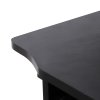 Mobiler Schreibtisch Z Form Schwarz LCD811B 5