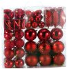 Vánoční ozdoby sada 103 kusů | červené