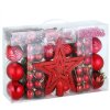 Vánoční ozdoby sada 66 kusů | červené