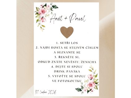 Svatební stírací los