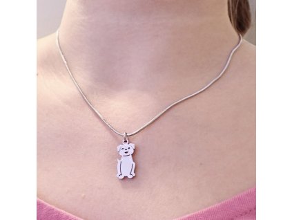 ByEvka | Řetízek se psem | Náhrdelník se psem | Dárek pro pejskaře | Dárek se psem