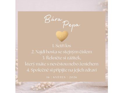 By Evka - svatební stírací losy - Svatební hra