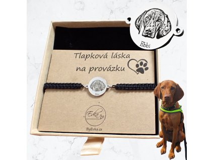 By Evka náramek s gravírováním foto domácího mazlíčka, pejska náramek se zvířetem s (2)