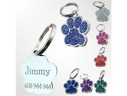 By Evka psí známka s tlapkou (24)