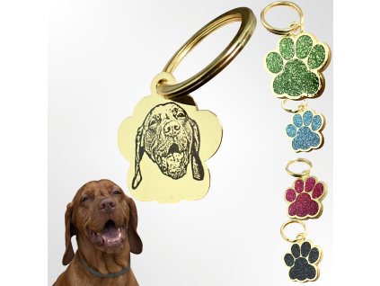 By Evka klíčenka s portrétem domácího mazlíčka dárek pro pejskaře (17)