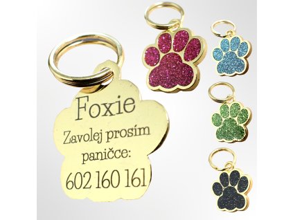 By Evka psí známka s tlapkou (26)