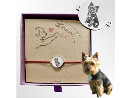 By Evka gravírované zvíře na náramku pes, kočka, domácí mazlíček chirurgická ocel (18)